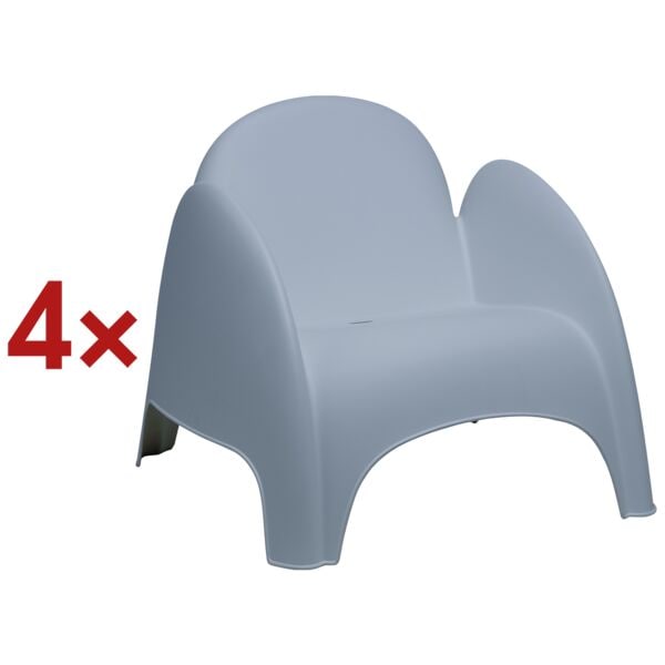 Set van 4 fauteuils »Dumbo«