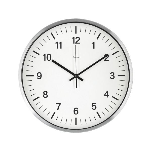 Radiogestuurde wandklok »Shiny« Ø 35 cm