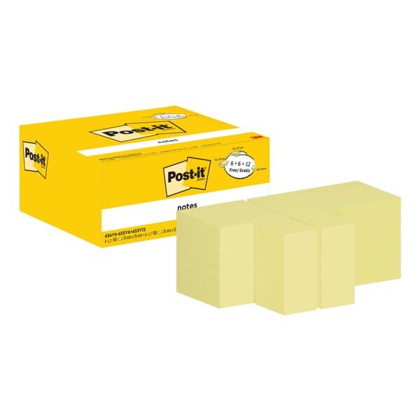 Set herkleefbare notes »Notes« verschillende maten, 6+6+12 stuks