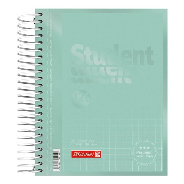 Collegeblok »Premium Student Colour Code« A6 vierkant 5 x 5 mm