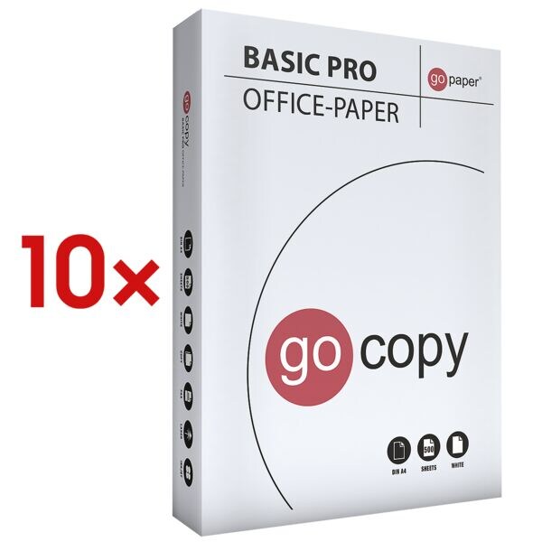 10 pakken A4-kopieerpapier »GO COPY BASIC PRO«