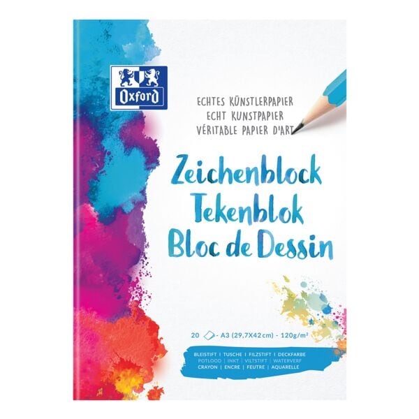 Tekenblok A3, 20 bladen