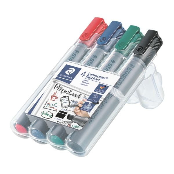 Pak van 4 flipchart-markers »Lumocolor 356 B«