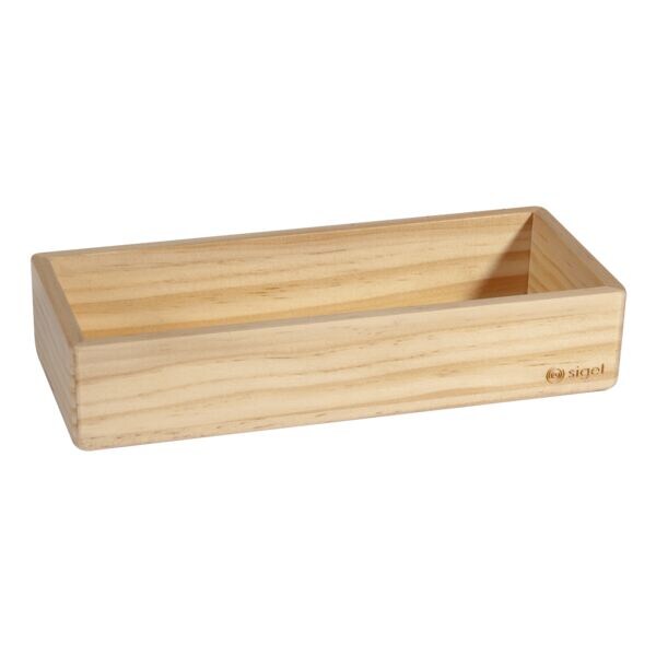 Houten pennenbakje