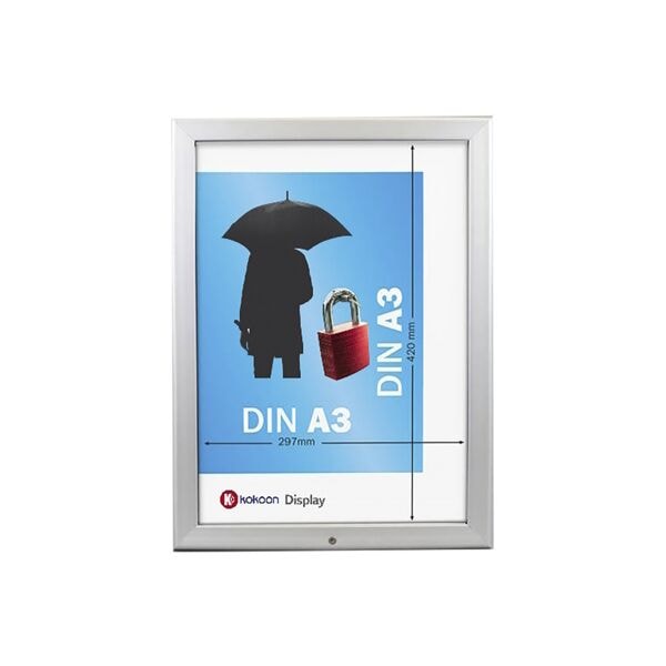 Kliklijst A3 aluminium afsluitbaar