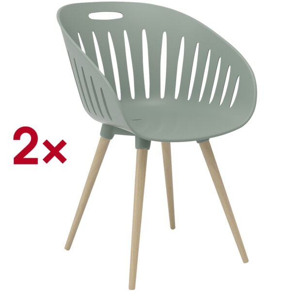Set van 2 »T2023« bezoekersstoelen voor buiten