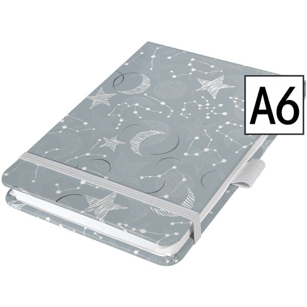 Notitieblok »Jolie Cosmic Fantasy Grey« gestippeld A6+ hardcover