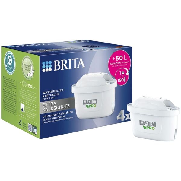 Pak met 4 waterfilterpatronen »MAXTRA PRO Extra Kalkschutz«