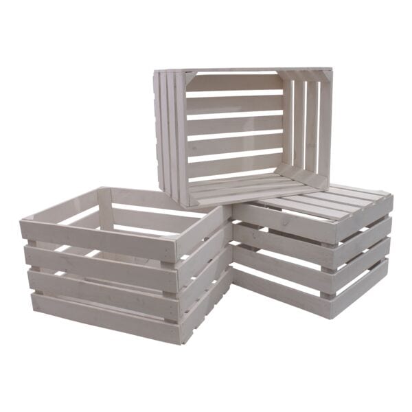 Set van 3 houten kisten »DK2«