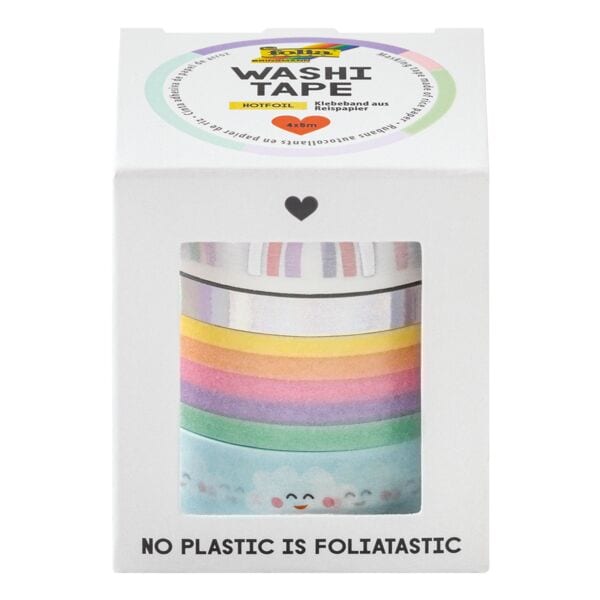 Washi tape RAINBOW CLOUD 4 rollen