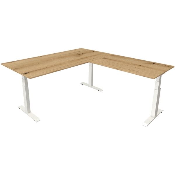 Bureau hoogte verstelbaar (elektrisch) »Move 4« 200 cm T-poot 90°-hoek