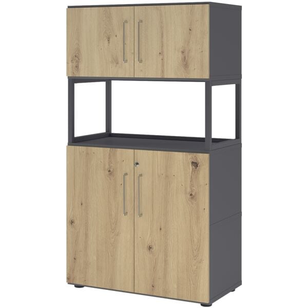 Open kast »Flexwall« 80 cm breed 4 OH stalen frame
