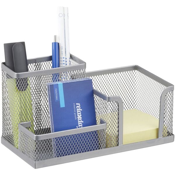 Pennenhouder met notitiehouder mesh design