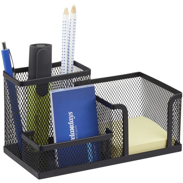 Pennenhouder met notitiehouder mesh design