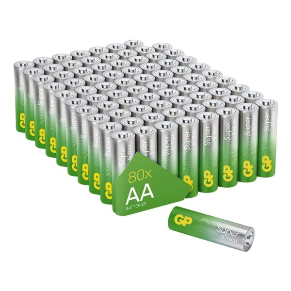 Pak met 80 batterijen »Super Alkaline« Mignon / AA / LR06
