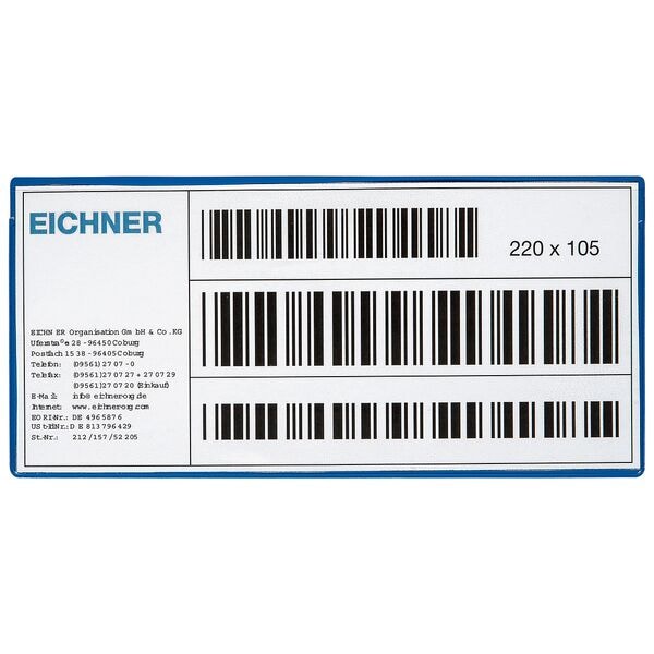 3x 10 PVC magnetische zakken - 220x105 mm