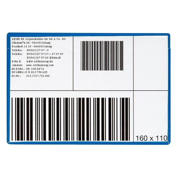 3x 10 PVC magnetische zakken - 160x110 mm