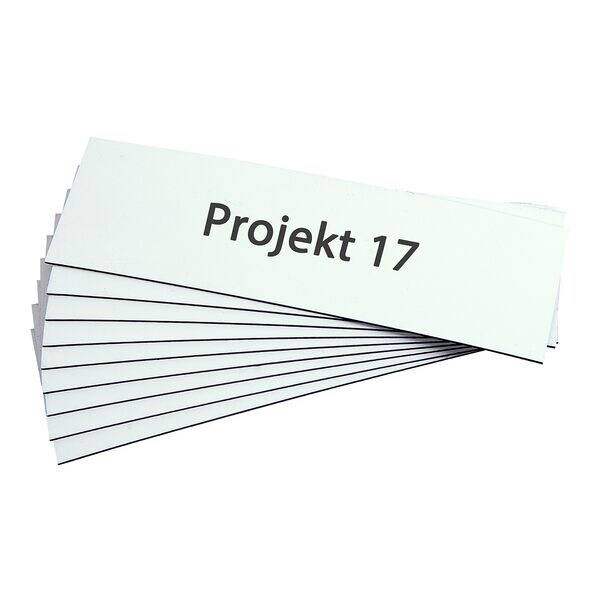 Pak met 100 magnetische opslagetiketten 50 x 150 mm