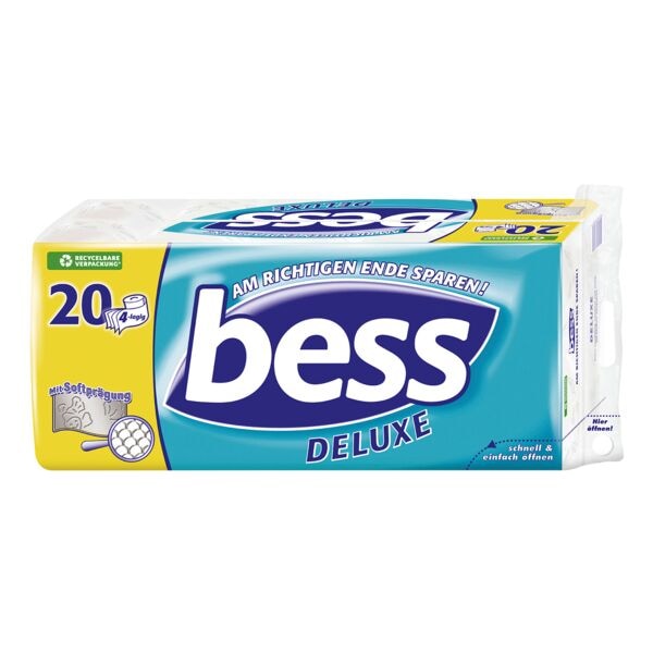 Toiletpapier »Deluxe« 4-laags 20 rollen (1 pak van 20 rollen)
