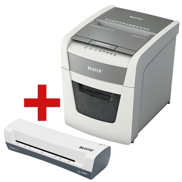 Papiervernietiger »Small Office 50« P4 incl. lamineermachine Home A4 »iLAM Home«