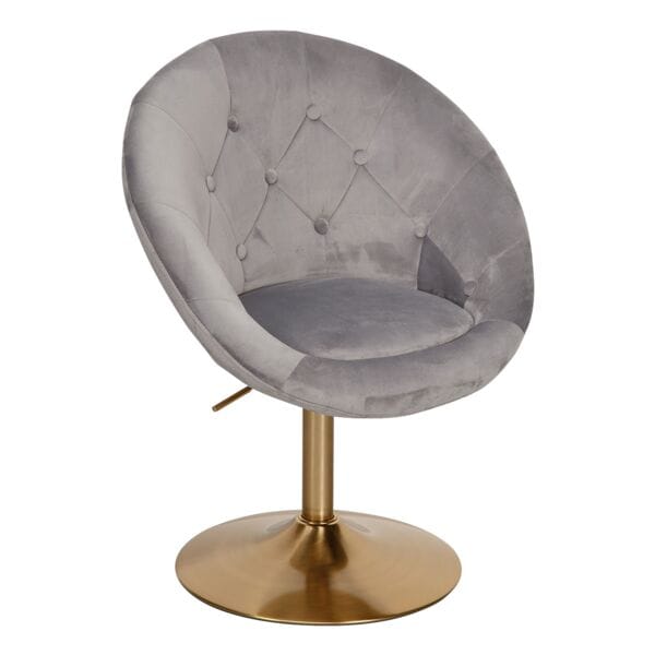Bezoekersfauteuil / clubfauteuil fluweel draaibaar