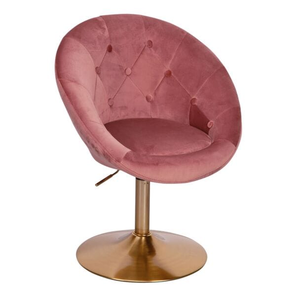 Bezoekersfauteuil / clubfauteuil fluweel draaibaar