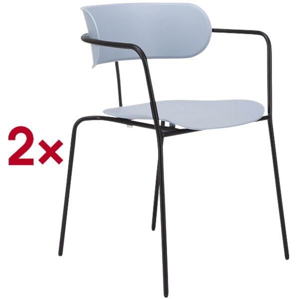 Set van 2 bezoekersstoelen »Bistro«