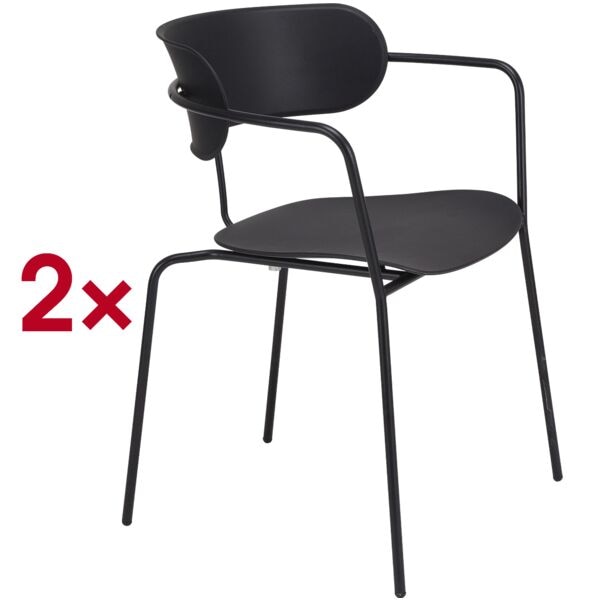 Set van 2 bezoekersstoelen »Bistro«