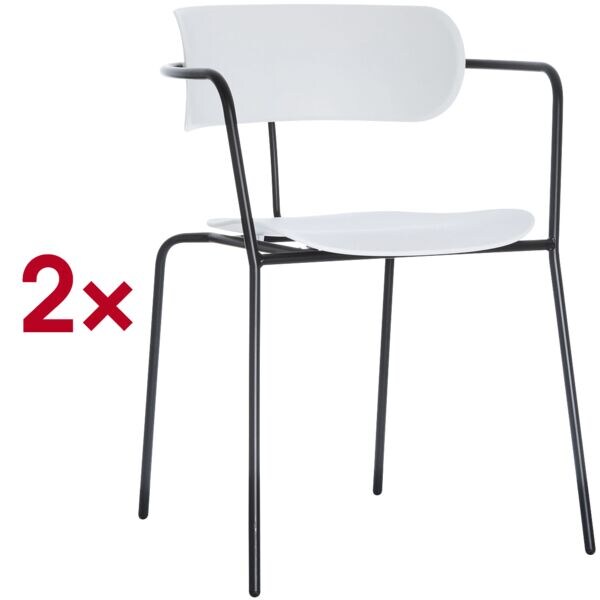 Set van 2 bezoekersstoelen »Bistro«
