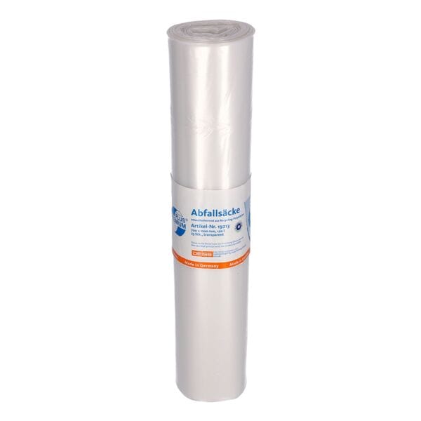 25 afvalzakken van gerecycleerd materiaal »PREMIUM PLUS&reg;« 120 liter transparant