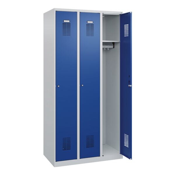 Garderobekast »Basis PLUS« 3x1 met cilinderslot