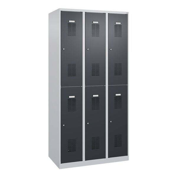 Garderobekast »Basis PLUS« 3x2 met cilinderslot