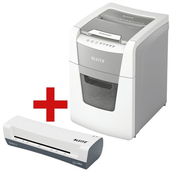 IQ papiervernietiger »Small Office 100« P4 incl. lamineermachine Home A4 »iLAM H