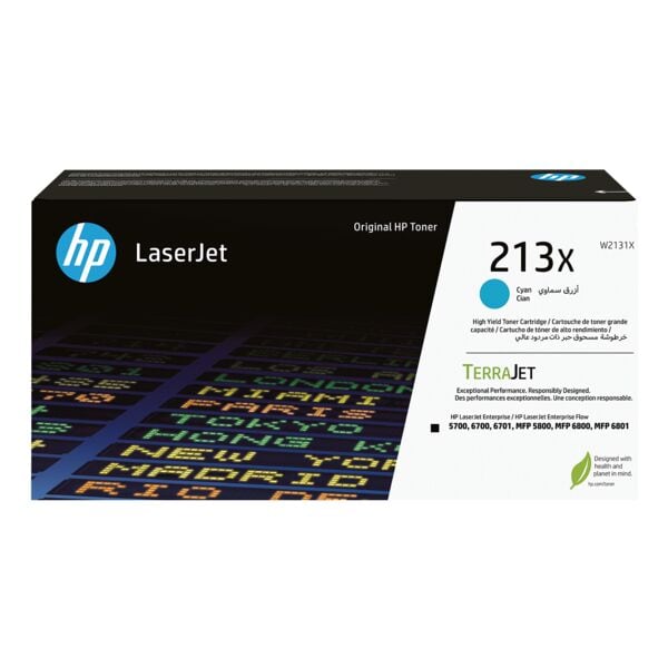 Tonercartridge »W2131X« HP 213X cyaan