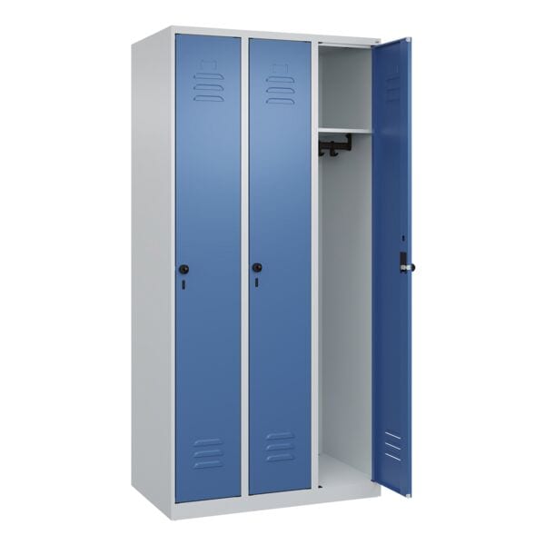 Garderobekast »Classic PLUS Korpus lichtgrau« 3x1 vakken