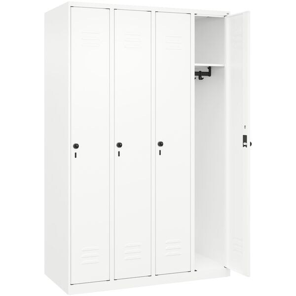Garderobekast »Classic PLUS Korpus wit« 4x1 vakken