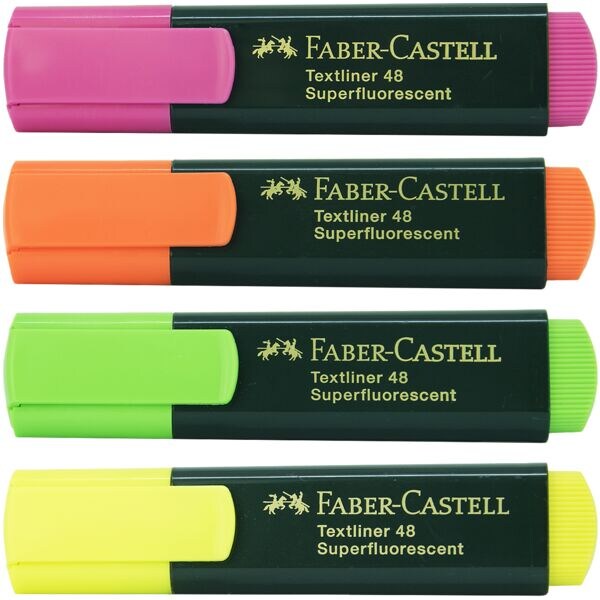 Set met 4 markeerstiften »TL 48 Superfluorescent«