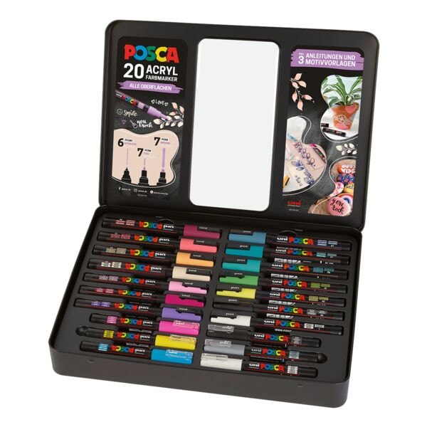 Doos met 20 »UNI POSCA« markers