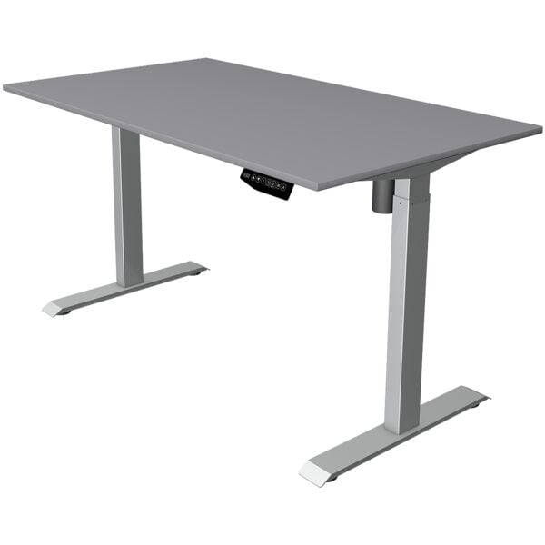 In hoogte verstelbaar bureau (elektrisch) »Move 1« 140 cm zilverkleurig frame