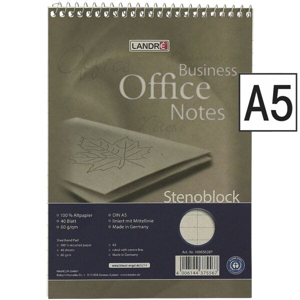 Stenoblok 100050287 A5, gelinieerd
