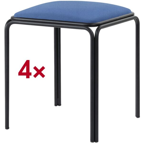 Set van 4 »meet Bistro« krukken zitting imitatieleer