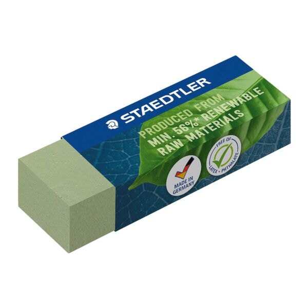 Gum »Eraser olive green« groot