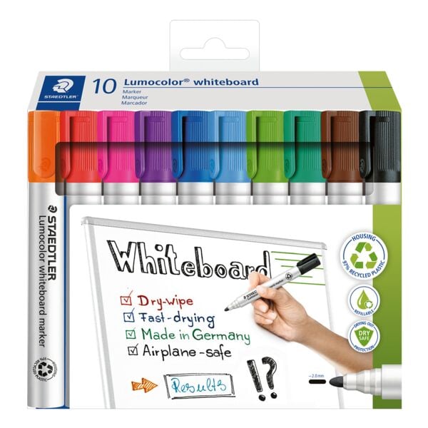 Set van 10 »Lumocolor&reg; 351 C10« whiteboard markers,