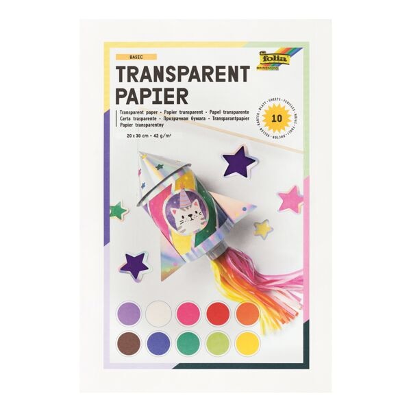 Transparant papier 210 x 310 mm (10 bladen)