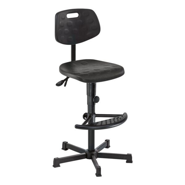 Werkdraaistoel »Workster Light W2-H-PU-FS6« met voetsteun