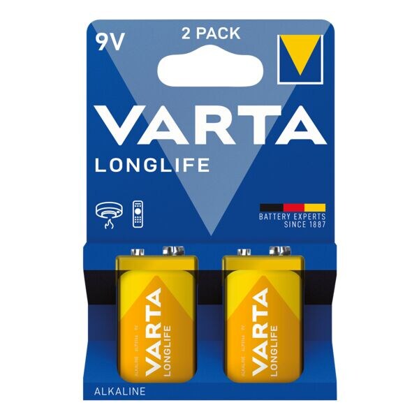 Set van 2 batterijen »LONGLIFE« e-blok / 6LP3146