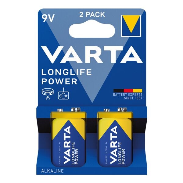 Set van 2 batterijen »LONGLIFE Power« e-blok / 6LP3146