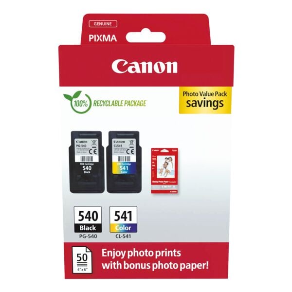 Inktpatroonset »PG-540 + CL-451« met fotopapier 10 x 15 cm Value Pack