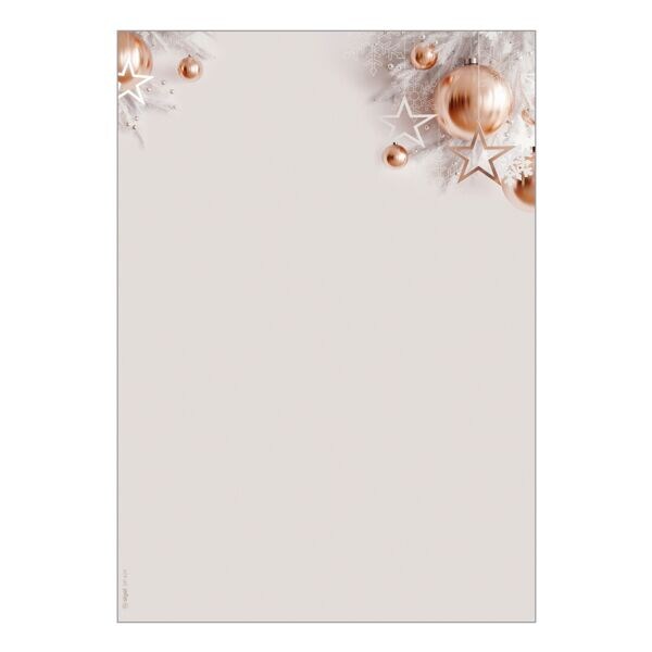 Motiefpapier »Christmas in rose gold« A4