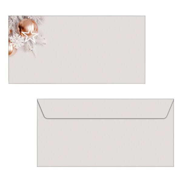 Kerst-envelop »Christmas in rose gold« 50 stuks
